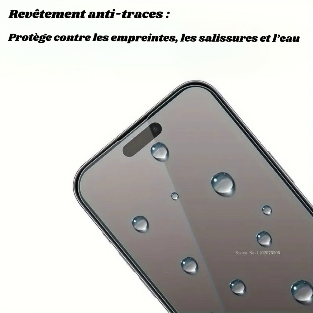 Pack de 2 Protecteurs d'Écran de Confidentialité - Compatible iPhone 7 à iPhone 15