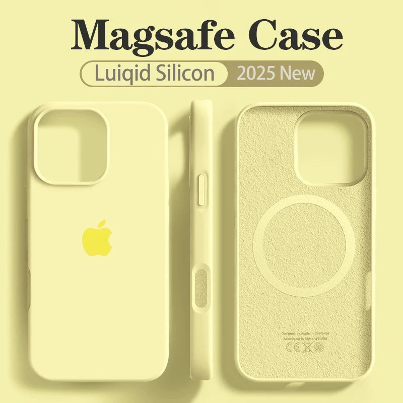 Coque Silicone MagSafe Pour IPhone 12/12 Pro/13/13 Pro/13 Pro Max/14/14 Pro/14 Pro Max