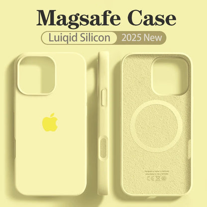 Coque Silicone MagSafe Pour IPhone 12/12 Pro/13/13 Pro/13 Pro Max/14/14 Pro/14 Pro Max