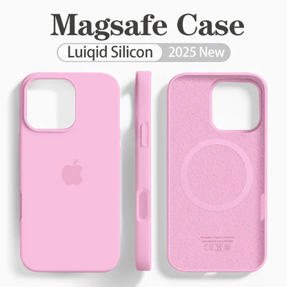 Coque Silicone MagSafe Pour IPhone 12/12 Pro/13/13 Pro/13 Pro Max/14/14 Pro/14 Pro Max