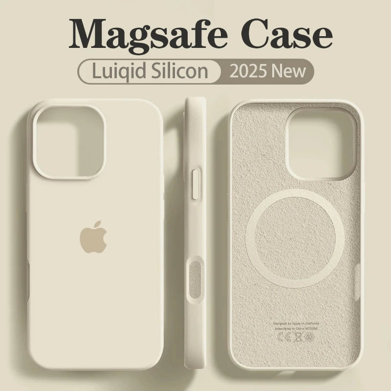 Coque Silicone MagSafe Pour IPhone 12/12 Pro/13/13 Pro/13 Pro Max/14/14 Pro/14 Pro Max