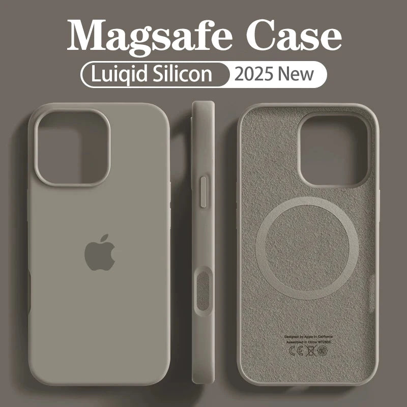 Coque Silicone MagSafe Pour IPhone 12/12 Pro/13/13 Pro/13 Pro Max/14/14 Pro/14 Pro Max