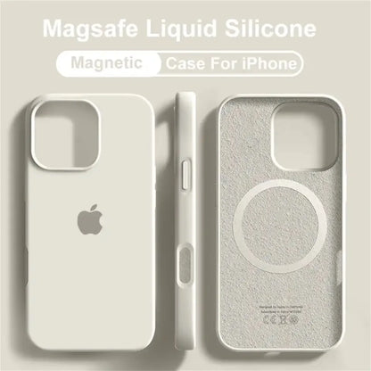 Coque Silicone MagSafe Pour IPhone 12/12 Pro/13/13 Pro/13 Pro Max/14/14 Pro/14 Pro Max