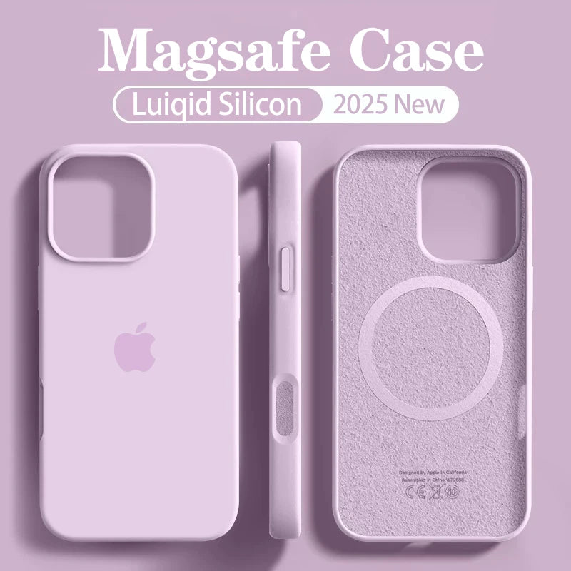 Coque Silicone MagSafe Pour IPhone 12/12 Pro/13/13 Pro/13 Pro Max/14/14 Pro/14 Pro Max