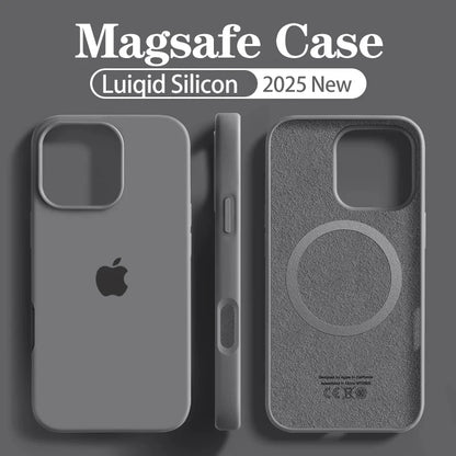 Coque Silicone MagSafe Pour IPhone 12/12 Pro/13/13 Pro/13 Pro Max/14/14 Pro/14 Pro Max