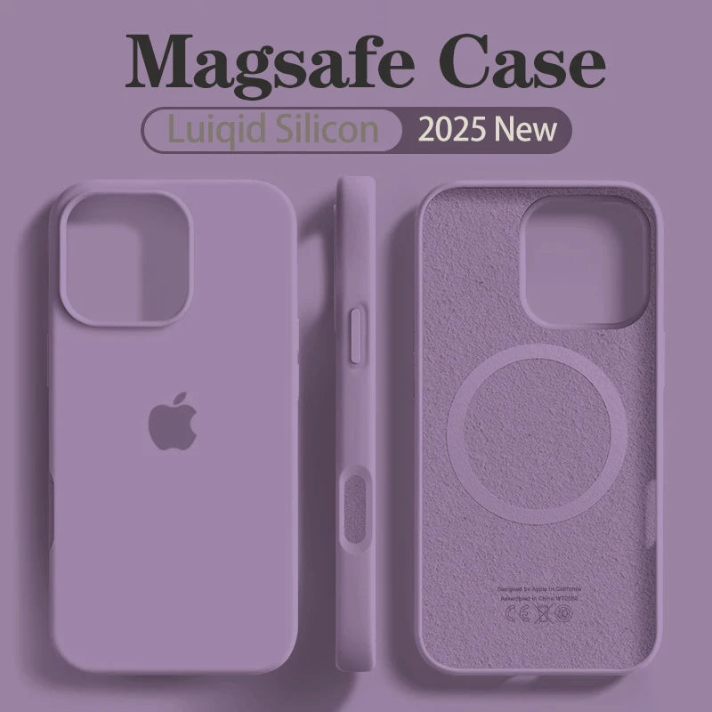 Coque Silicone MagSafe Pour IPhone 12/12 Pro/13/13 Pro/13 Pro Max/14/14 Pro/14 Pro Max